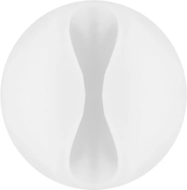 Set organizator cabluri 5 buc alb Goobay