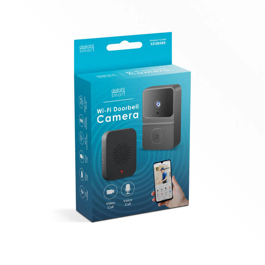 Set sonerie video /Smart /Wi-Fi /baterie /HD negru delight 55385BK