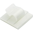 Set suporti cu adeziv cabluri mici 19x10mm alb 100buc GAN.2MT.401 SapiSelco Italy