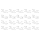 Set suporturi de cablu 20buc alb autoadezive MK5535 deleyCON