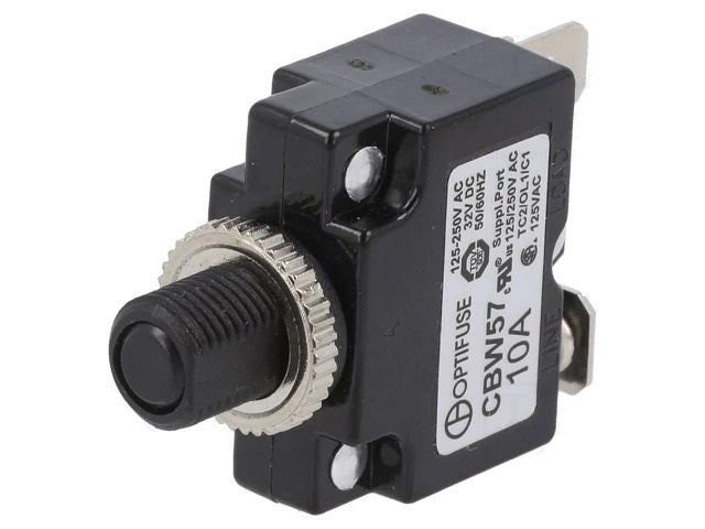 Siguranta termica 10A Imax1kA 125V 250V 32VDC 50VDC OPTIFUSE CBW57-EL4-10A
