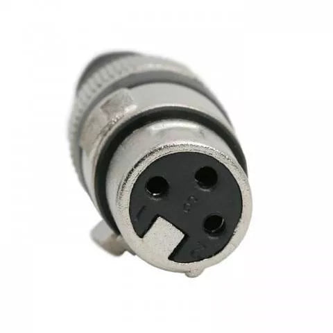 Soclu XLR 3 poli cu lipire cu fleaca de prindere protectie pentru cablu