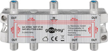 Splitter SAT 6 iesiri pentru dispozitive prin satelit 5-2400MHz Goobay 67004