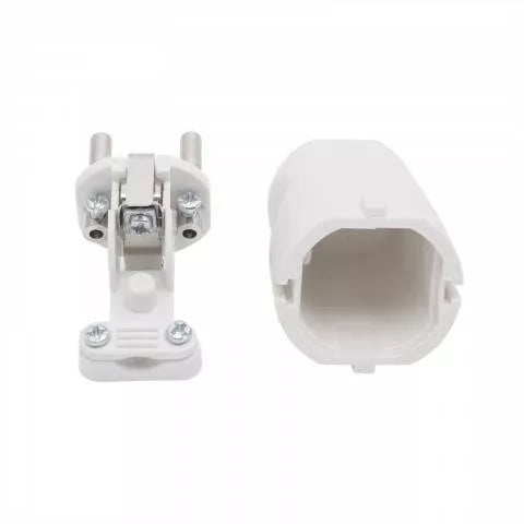 Stecher 250V 50hz 16A schuko tata alb