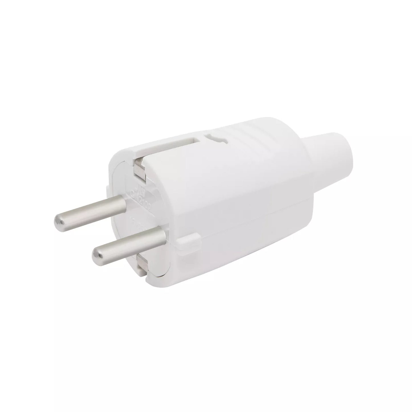 Stecher 250V 50hz 16A schuko tata alb