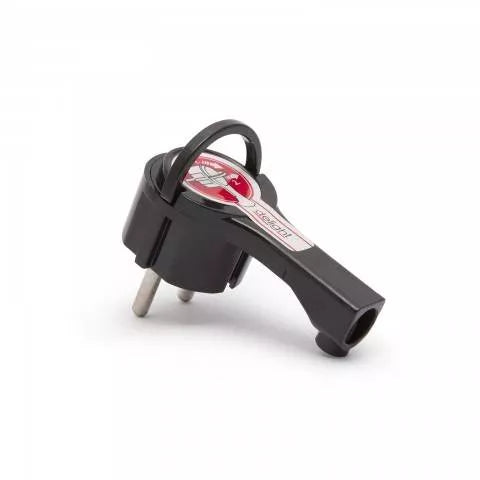 Stecher schuko tata volanta 250V 16A negru 90 grade 05950BK