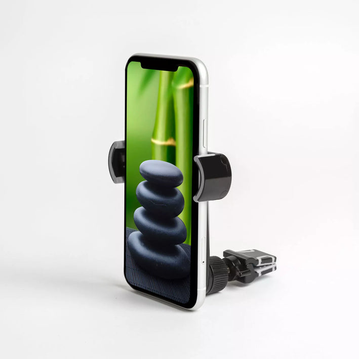 Suport auto de telefon cu fixare in grilajul de aerisire negru MNC