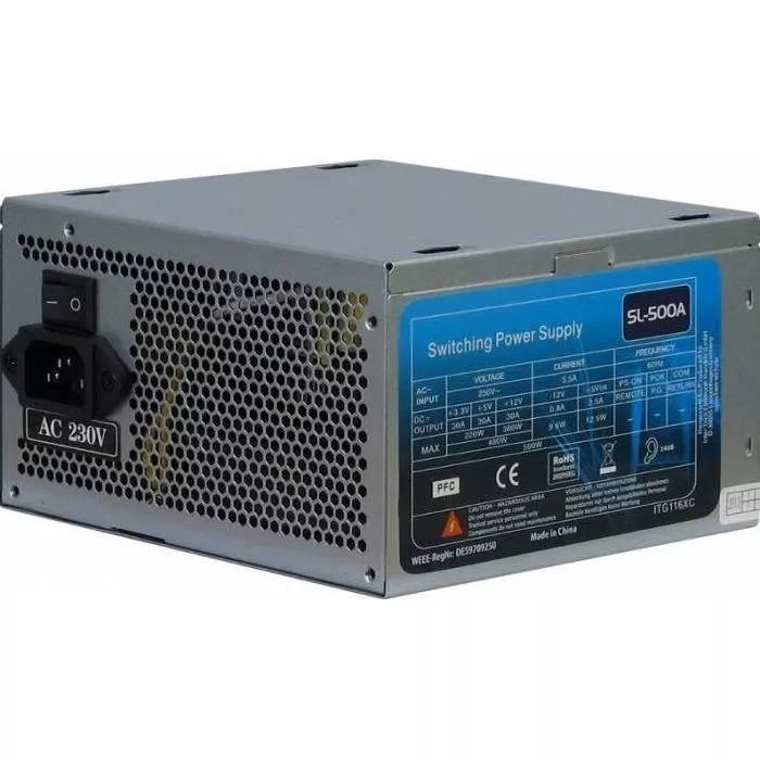 Sursa ATX 500W Inter-Tech SL-500 PLUS 500W PSU SL-500+