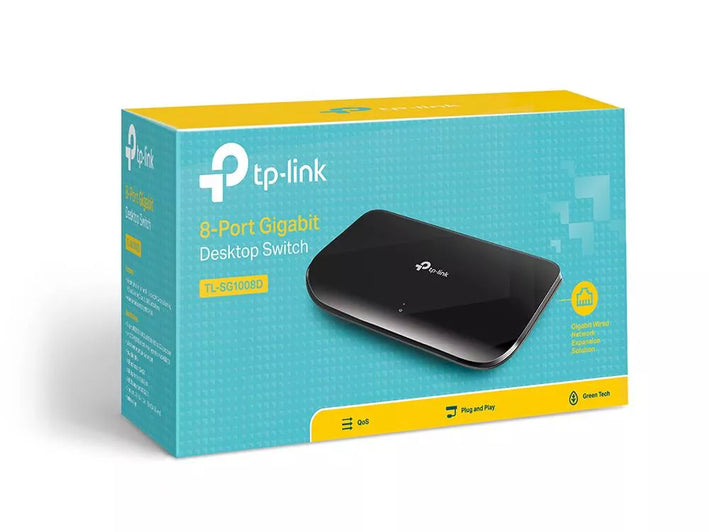 Switch internet 8 porturi 10/100/1000Mbps TL-SG1008D TP-Link
