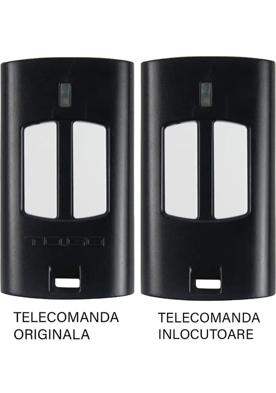 Telecomanda poarta garaj 2 butoane cod saritor frecventa 433.92MHz Beninca TO.GO2WV compatibila cu originalul (801)