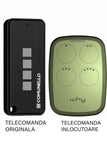 Telecomanda poarta garaj cu 4 butoane rolling cod frecventa 433.92MHz Comunnelo Keep Black compatibila cu originalul (590)