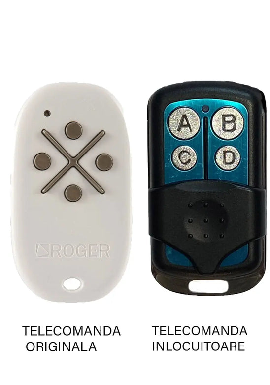 Telecomanda poarta garaj de 2 si 4 canale cod fix 433.92MHz Roger M80 compatibila cu originalul (846)