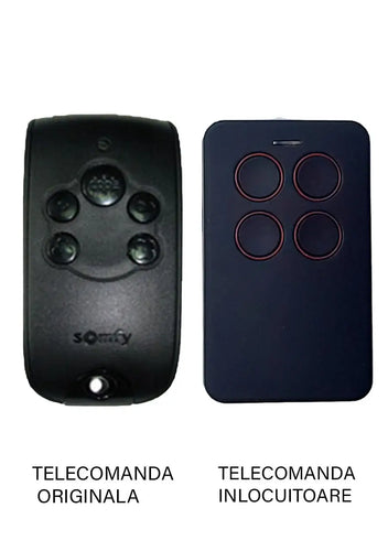 Telecomanda poarta garaj de 2 si 4 canale cod fix 433.92MHz Somfy Keytis 4 NS RTS compatibila cu originalul (848)