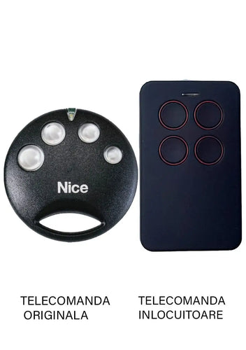 Telecomanda poarta garaj de 2 si 4 canale cod saritor 433.92MHz NICE SMILO SM4 compatibila cu originalul (842)