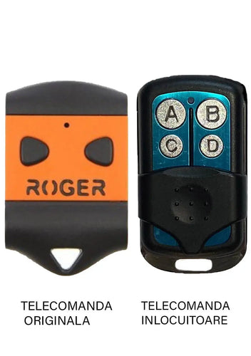 Telecomanda poarta garaj Roger H80/TX22 de doua si patru canale/ cod fix/ 433.92MHz (847)