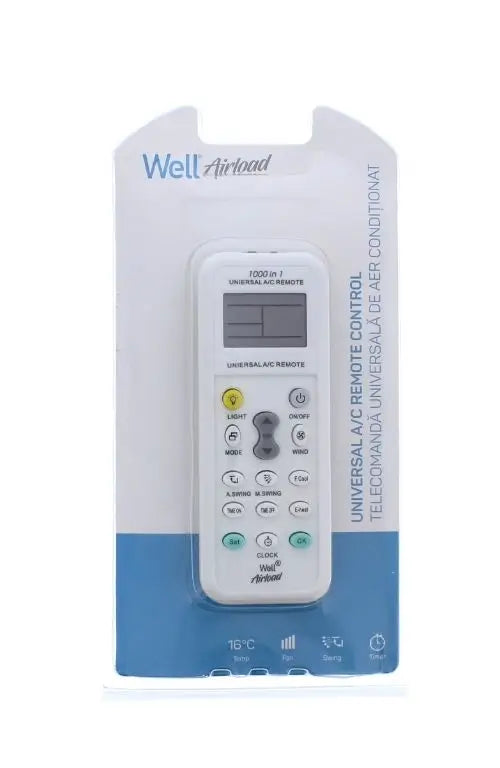 Telecomanda universala pentru aparate de aer conditionat Well RC-AC-AIRLOAD-WL