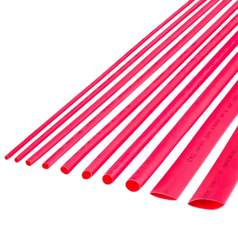 Tub termocontractabil rosu CB-HFT 3/1.5 mm 1m flexibil fara halogeni rezistent la flacara 1buc Rebel NAR0255.1-1
