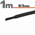 Tub termocontractant negru 6 /3 mm 1m lungime