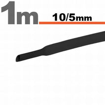 Tub termocontractibil negru 10mm/ 5mm 1m 11023F-1