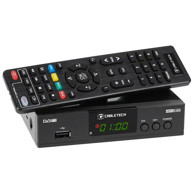 Tuner DVB-T2 /DVB-T H.265 HEVC LAN CABLETECH URZ0338A
