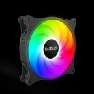 Ventilator PCCOOLER FX1203-BKRN1-GL 120x120x25 mm 12V 0.18A 1200RPM RGB LED 3-pin Hydro Bearing fixed LED RGB
