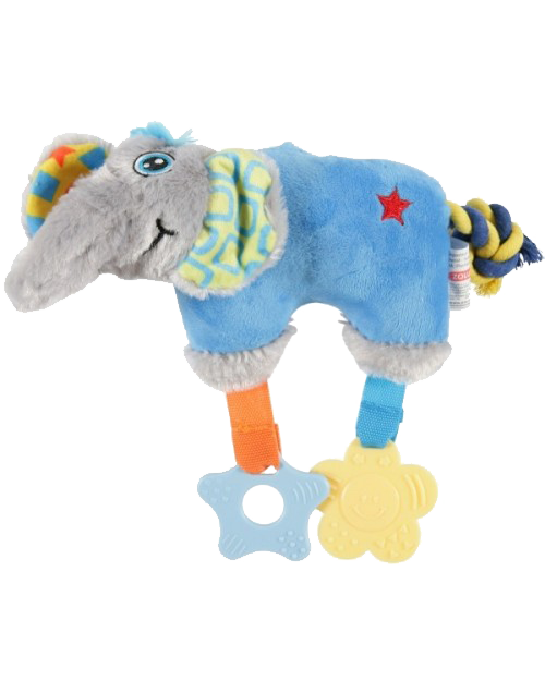 elephant puppy plush toy blue jucarie caini